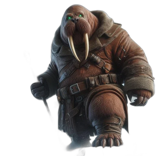creature, staff, animal, jacket transparent PNG cut-out