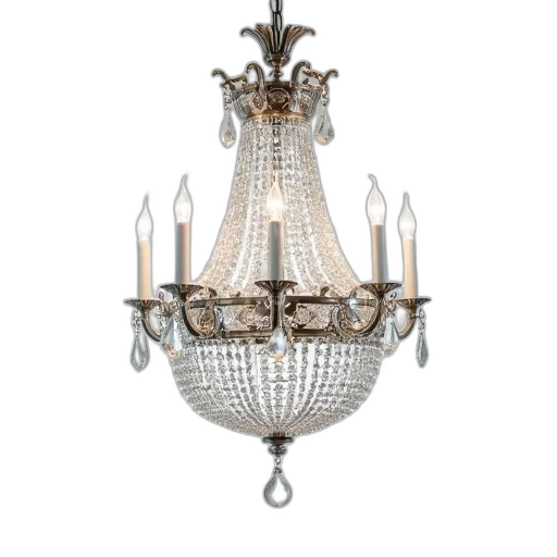 crown, jewelry, 3d render, crystal transparent PNG cut-out