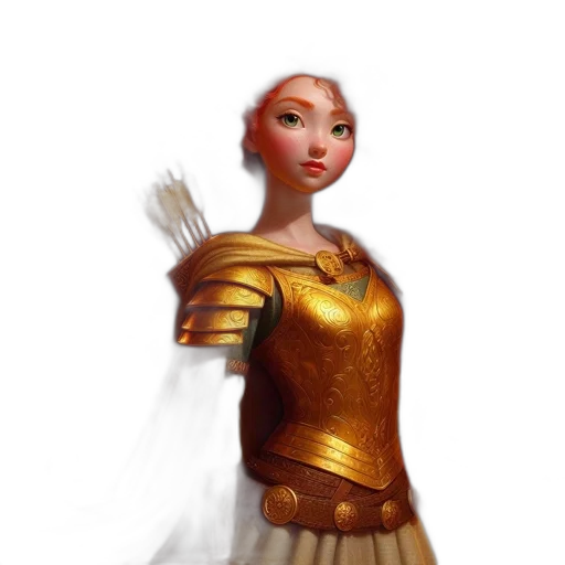 robot, dress, staff, sword transparent PNG cut-out