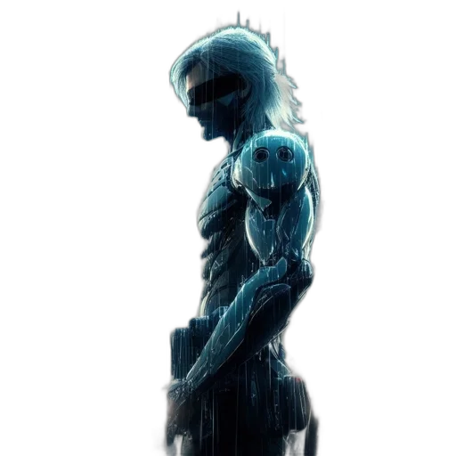 robot, creature, dress, face transparent PNG cut-out