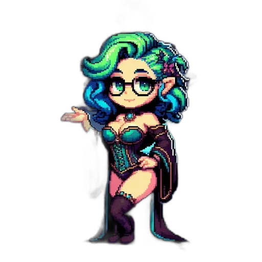 pixel art, fantasy art, cartoon, concept art transparent PNG cut-out