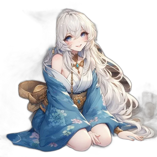 dress, dragon, staff, flower transparent PNG cut-out