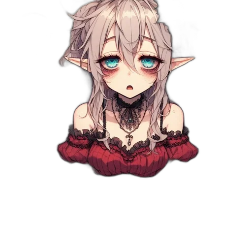 dragon, staff, dress, face transparent PNG cut-out