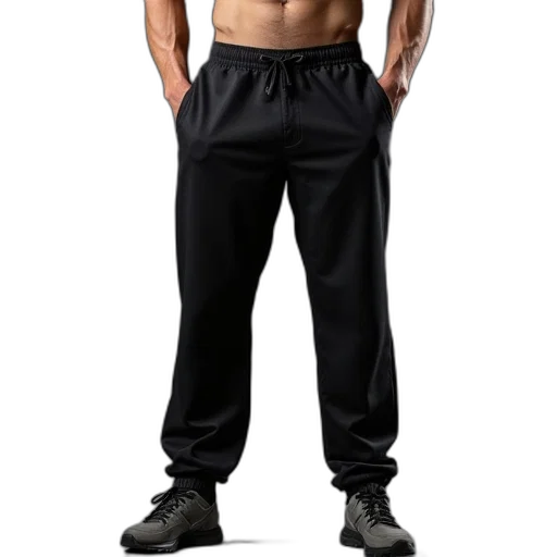 jacket, men, gym, pants transparent PNG cut-out