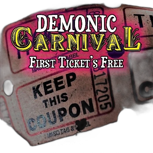 demonic, carnival, first, ticket transparent PNG cut-out