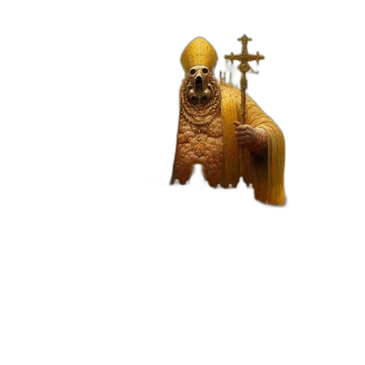 animal, staff, crown, weapon transparent PNG cut-out