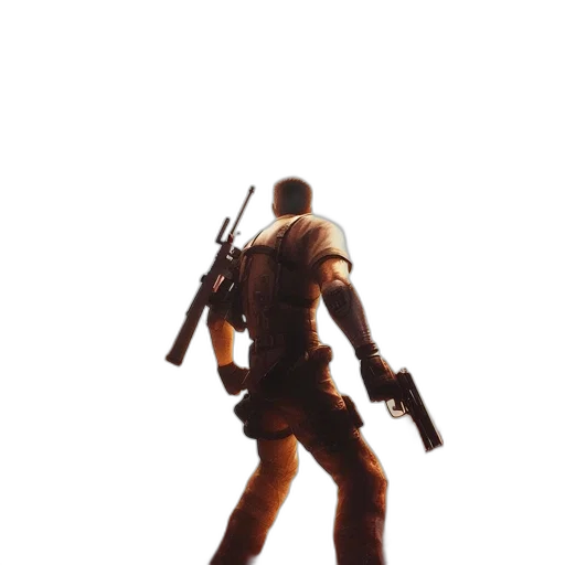 robot, weapon, jacket, concept art transparent PNG cut-out