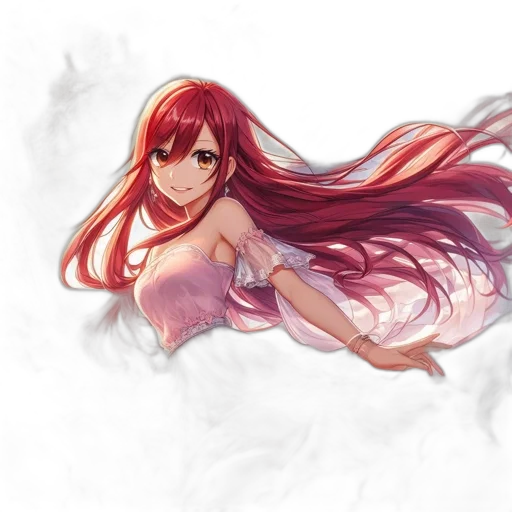 dress, creature, hair, dragon transparent PNG cut-out