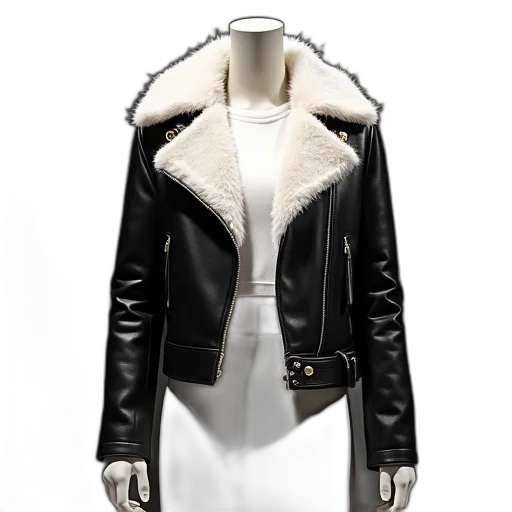 jacket, 3d render, concept art, monochrome transparent PNG cut-out