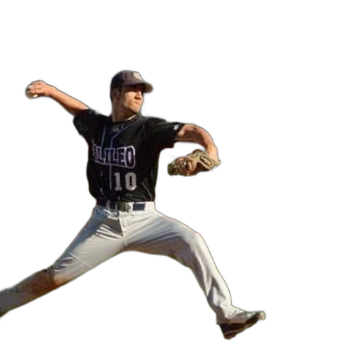 baseball, player, wearing, black transparent PNG cut-out