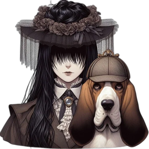 hat, animal, mask, staff transparent PNG cut-out