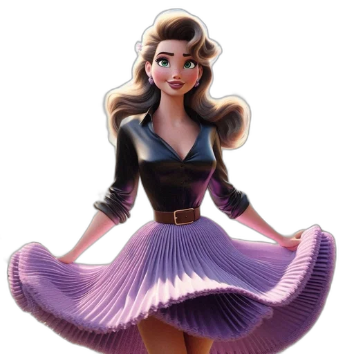 dress, concept art, fantasy art, 3d render transparent PNG cut-out