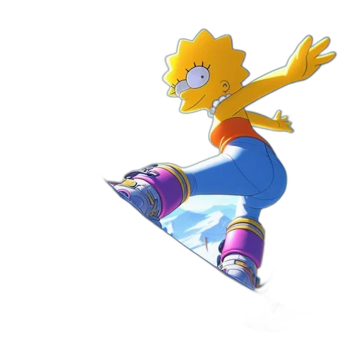 concept art, 3d render, vaporwave, cartoon transparent PNG cut-out