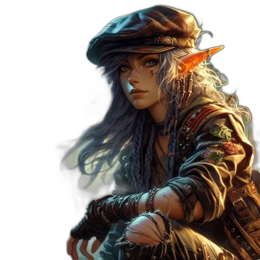 hat, dragon, face, fantasy art transparent PNG cut-out