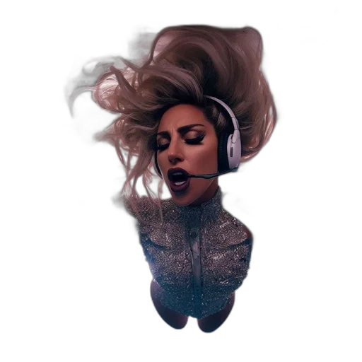 hair, mask, jacket, face transparent PNG cut-out