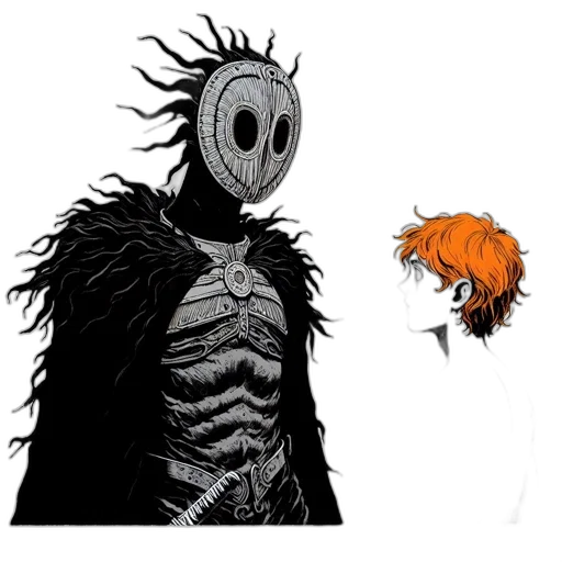 mask, creature, animal, concept art transparent PNG cut-out