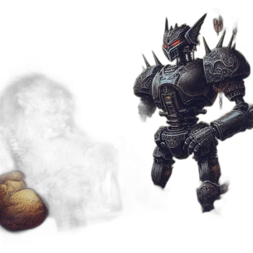 robot, weapon, concept art, fantasy art transparent PNG cut-out