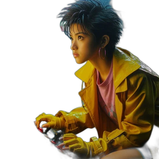 jacket, cyberpunk, concept art, photorealistic transparent PNG cut-out