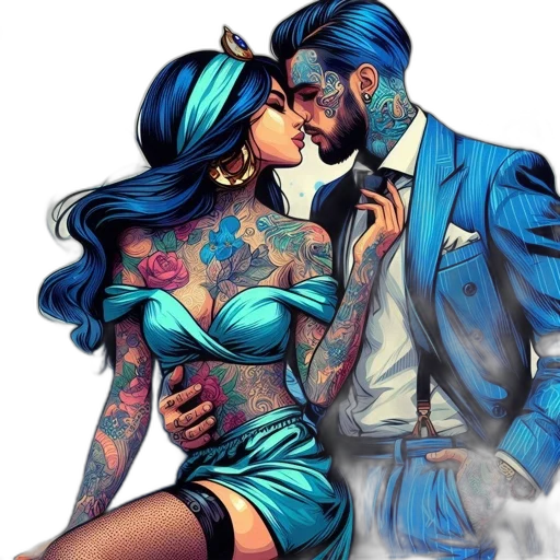 fantasy art, comic book art, cyberpunk, concept art transparent PNG cut-out