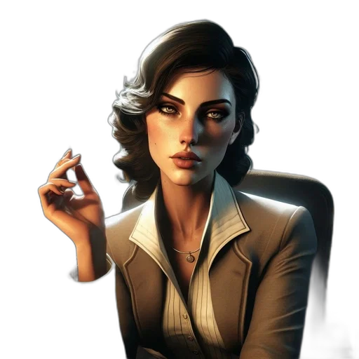 staff, jacket, face, concept art transparent PNG cut-out
