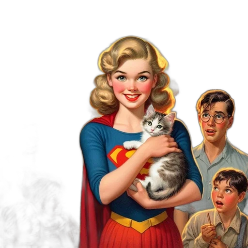 comic book art, photorealistic, concept art, illustration transparent PNG cut-out