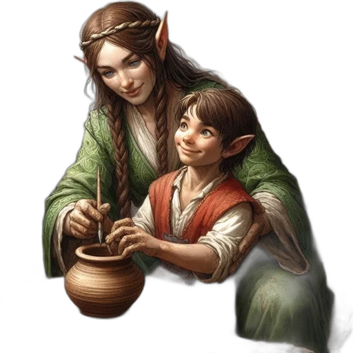 jewelry, fantasy art, concept art, oil painting transparent PNG cut-out