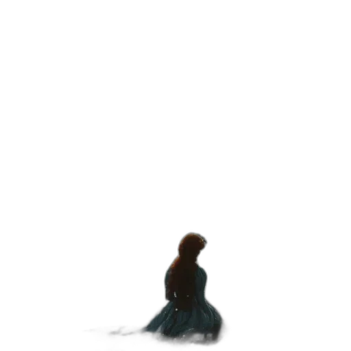 dress, creature, hair, crown transparent PNG cut-out