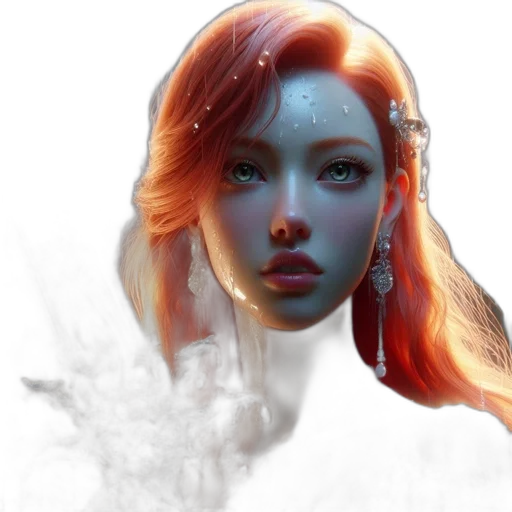 face, mask, robot, fantasy art transparent PNG cut-out