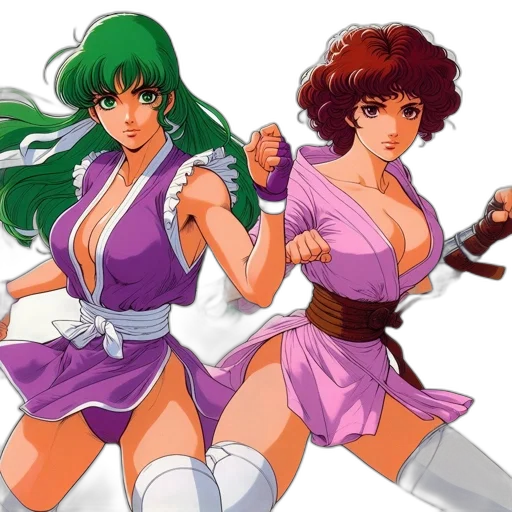 concept art, anime, vaporwave, comic book art transparent PNG cut-out