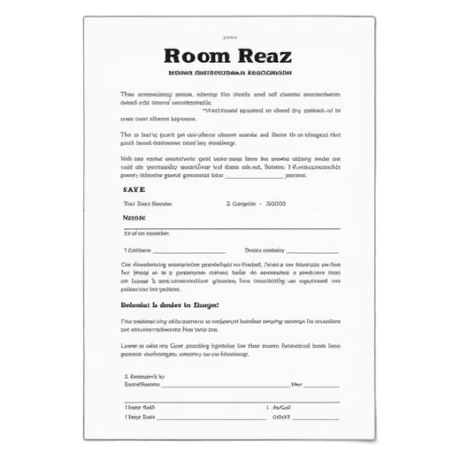 room, rental, agreement, template transparent PNG cut-out