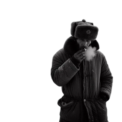 jacket, hat, mask, face transparent PNG cut-out
