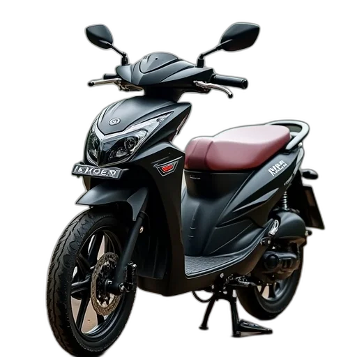 3d render, photorealistic, new, moped transparent PNG cut-out