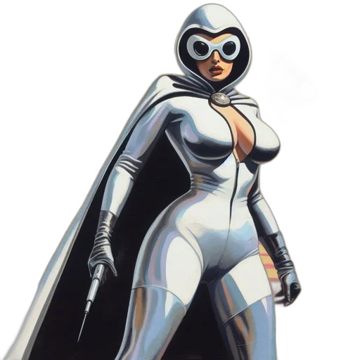 dress, comic book art, concept art, 3d render transparent PNG cut-out