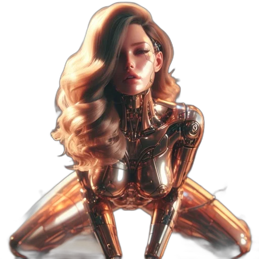 robot, crown, hair, jewelry transparent PNG cut-out
