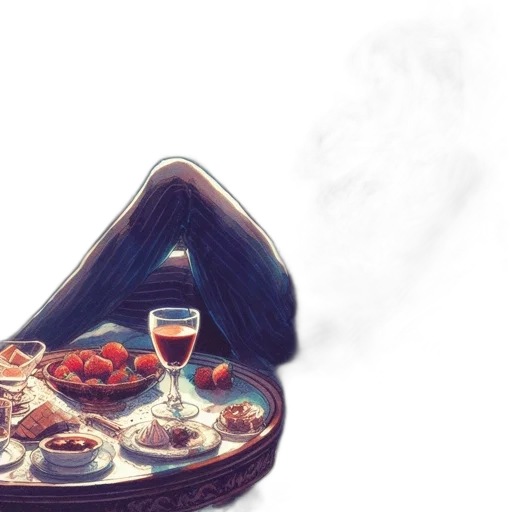 food, hat, umbrella, bottle transparent PNG cut-out