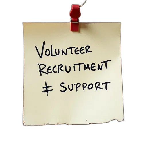 staff, note, says, volunteer transparent PNG cut-out