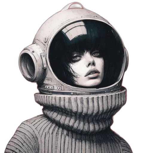 robot, mask, jacket, face transparent PNG cut-out