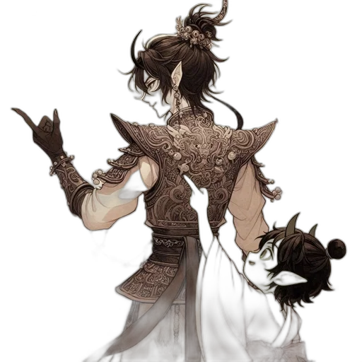 dragon, staff, mask, concept art transparent PNG cut-out