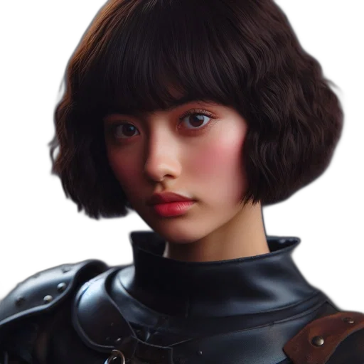 hair, face, robot, crown transparent PNG cut-out