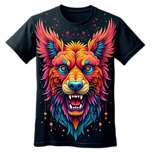 colorful, neon, tshirt, shirt transparent PNG cut-out