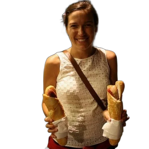 food, staff, dress, woman transparent PNG cut-out