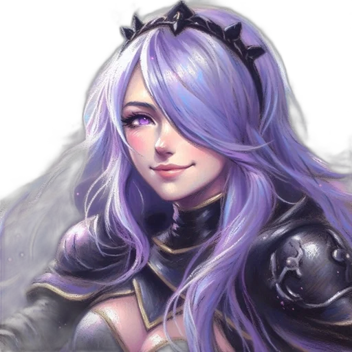 face, crown, staff, fantasy art transparent PNG cut-out