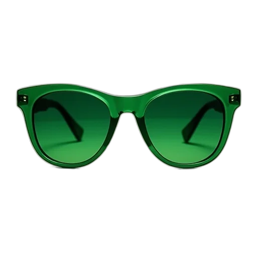 green, flattop, sunglasses, sun transparent PNG cut-out