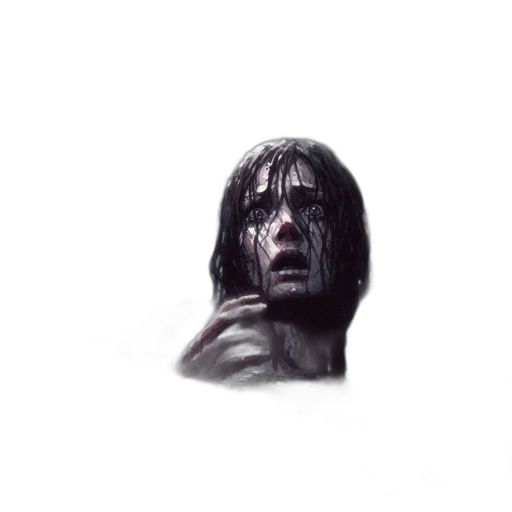 face, creature, mask, hair transparent PNG cut-out