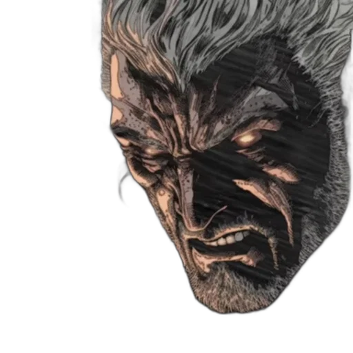 face, mask, hair, creature transparent PNG cut-out