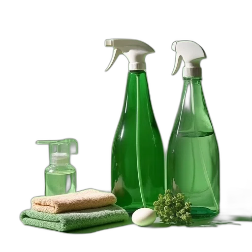 bottle, 3d render, green, complete transparent PNG cut-out
