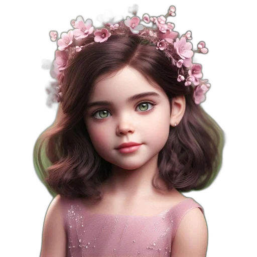dress, face, jewelry, crown transparent PNG cut-out
