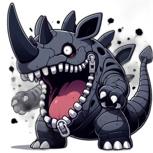 dragon, creature, animal, staff transparent PNG cut-out