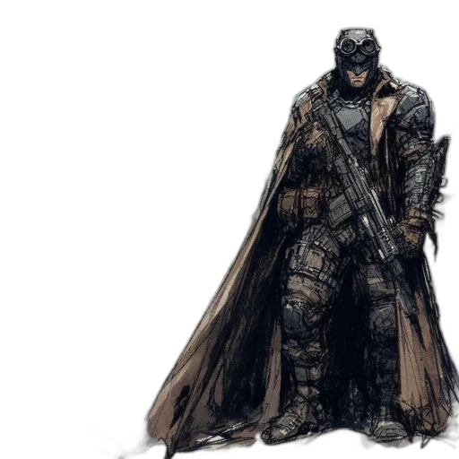 mask, concept art, comic book art, fantasy art transparent PNG cut-out