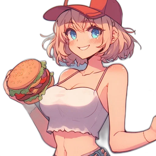 food, hat, dress, anime transparent PNG cut-out